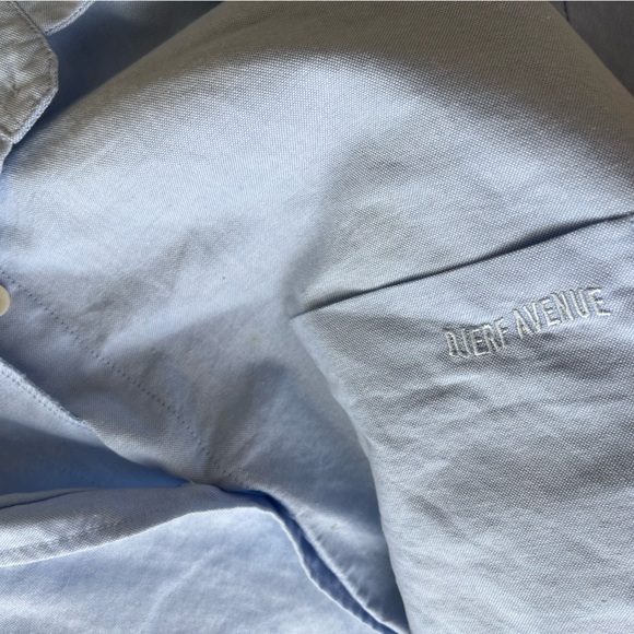 Djerf Avenue breezy blue shirt button down long sleeve - Picture 6 of 7